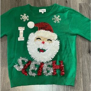🔥Lavender Moon Not so Ugly Christmas Sweater, size Large “I Sleigh”